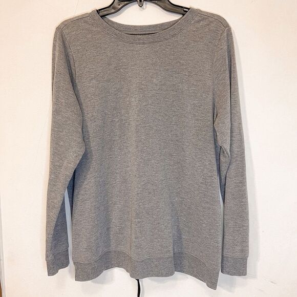Torrid Active Lace Up Back Gray Sweatshirt Size 0 - Picture 1 of 9